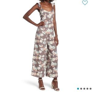 NWT Leigh Floral Ruffle Strap Jumpsuit Nordstrom